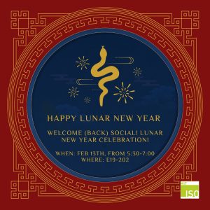 Lunar New Year/Welcome (Back) Social